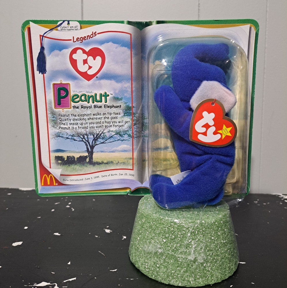 Ty Legends Peanut Blue Elephant